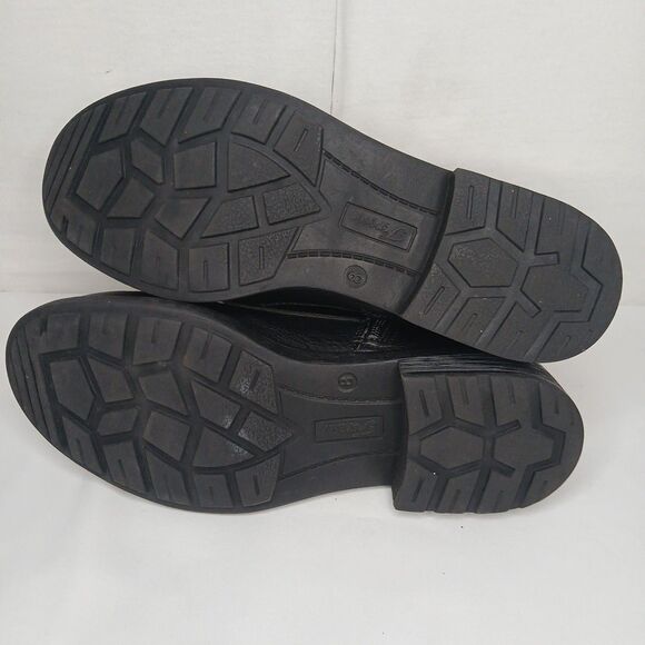 Forever Woman's Black Combat Ankle Boots Size 8 Grunge Emo Streetwear Goth Witch - Picture 7 of 8